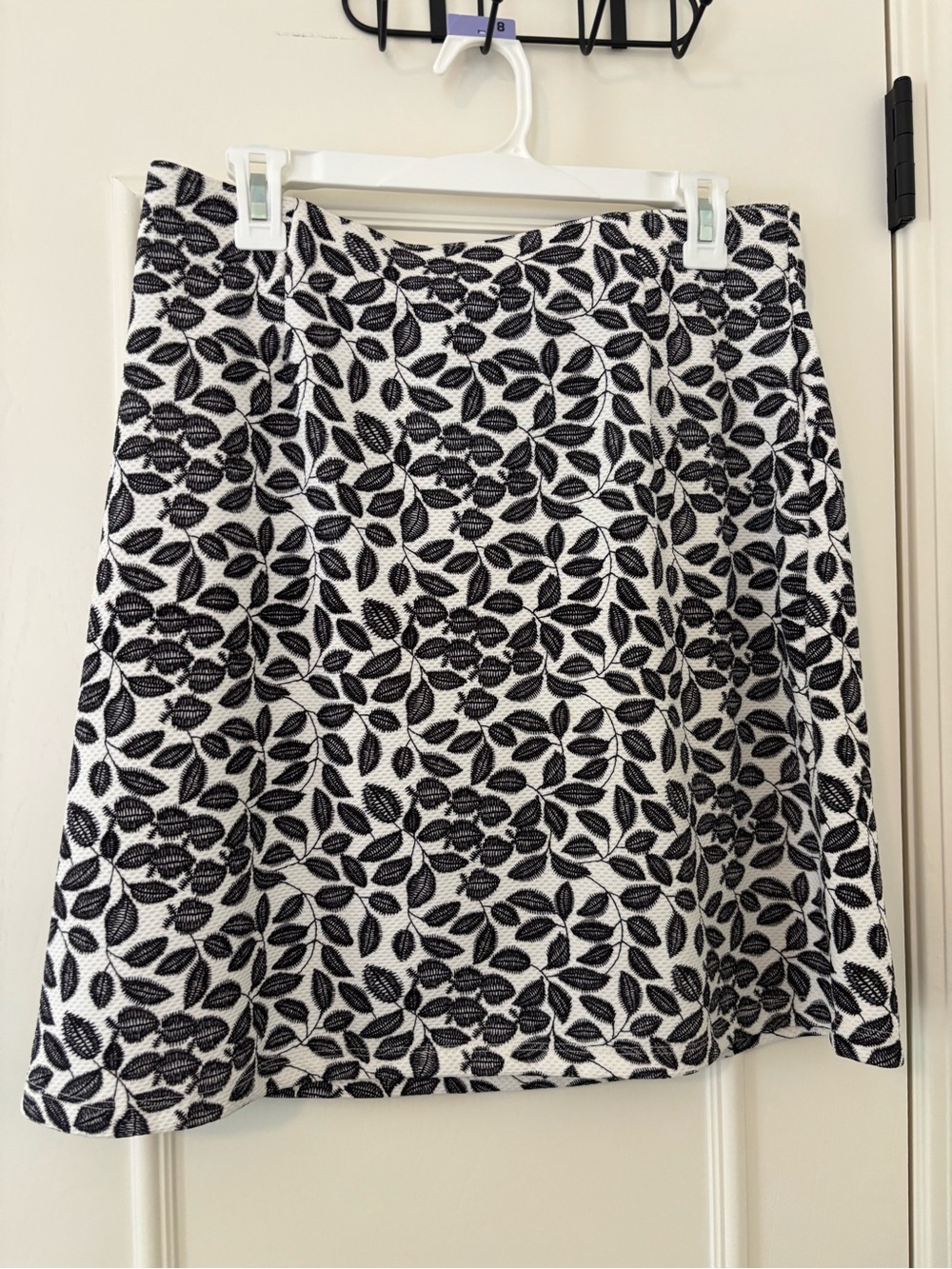 Formal Leaf Print Skirt